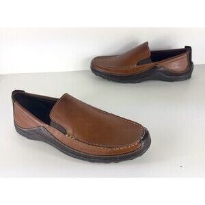 Cole Haan Tucker Venetian Shoes Mens Size 11 W Brown Leather Loafer Slip On